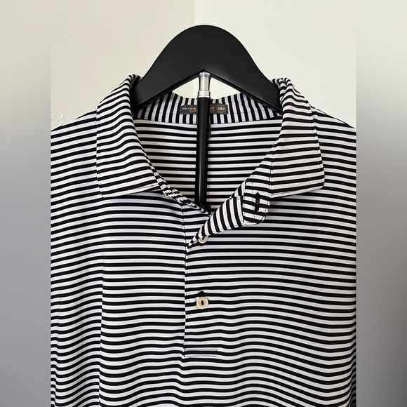 ⛳🏌️‍♂️ Peter Millar Summer Comfort Striped Golf Polo | Men’s XL - Picture 3 of 11